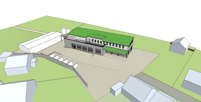 Neubau Bauhof Odenthal, Vogelperspektive