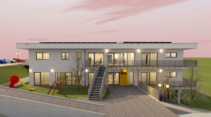 Neubau Kita Hasslinghausen Sprockhövel, Animation 01