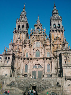 11.09.2009: Erstes Foto der Kathedrale von "Santiago de Compostela"