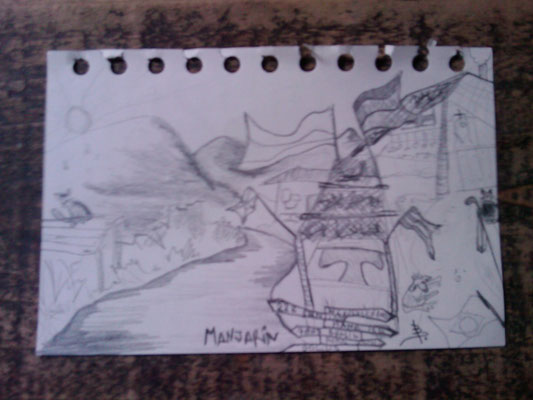 01.09.2009: Manjarin, Zeichnung von Rachel
