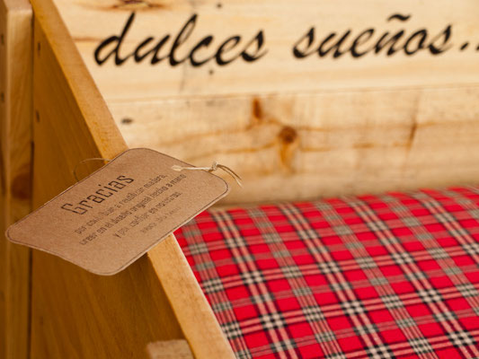 Cama para perros. Repuntomadera.