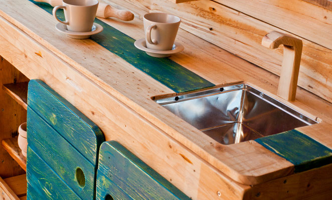 Muebles de madera de pallet. 