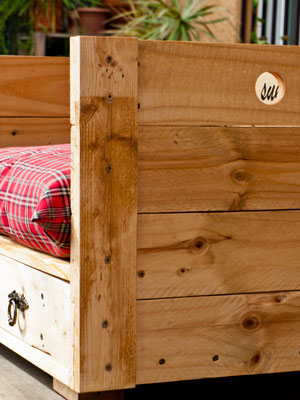 Muebles de madera de pallet. 