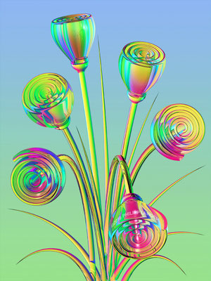 Vibrant Glass Flowers (2016)