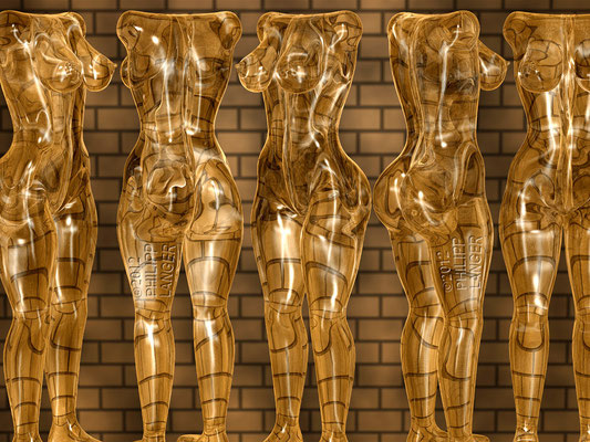 Female Glass Torsos