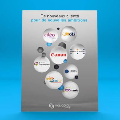 Création d'une affiche 30x40cm pour NovaDial Group