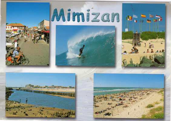 Postkarte einer Leserin, die Urlaub in Mimizan gemacht hat