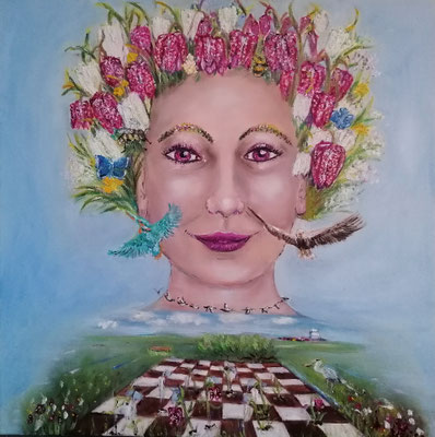 Die Schachblumenkönigin 50 x 50 sold