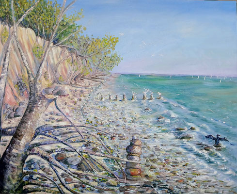 Ostseestrand Öl 100 x 80