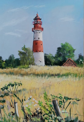 Falshöft, Pastell 33 x 44  360,-  gerahmt. 40 x 60