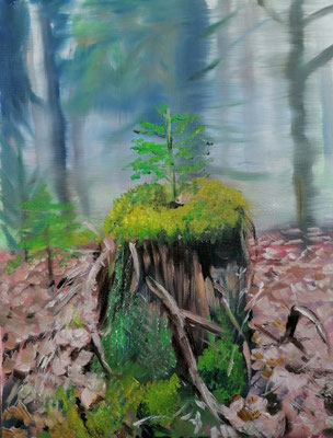 Öl 30 x 40 prämiert, 350,-