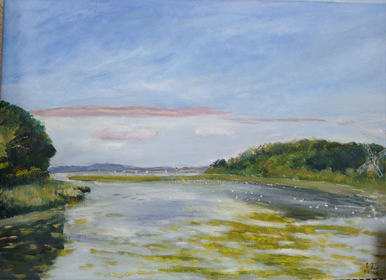 Nordschauwald 50 x 70 pleinair,  Öl 