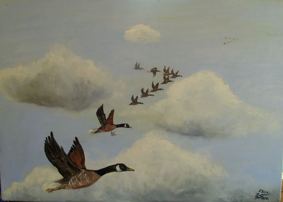 Freiheit, 50 x 60 Öl 490,-