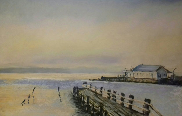Wackerballig, Pastell 30 x 40, plein air, gerahmt 40 x 50 320,-