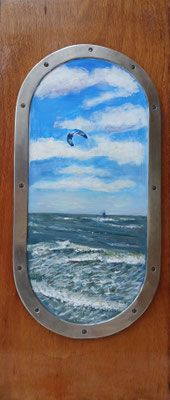 Kite auf original Schiffstür 280,-