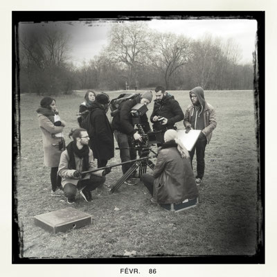 Equipe. décor: cimeterre. Parc de la Feyssine, Villeurbanne.