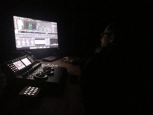 Etalonnage avec Fabien Pascal, chez LUX, Paris.