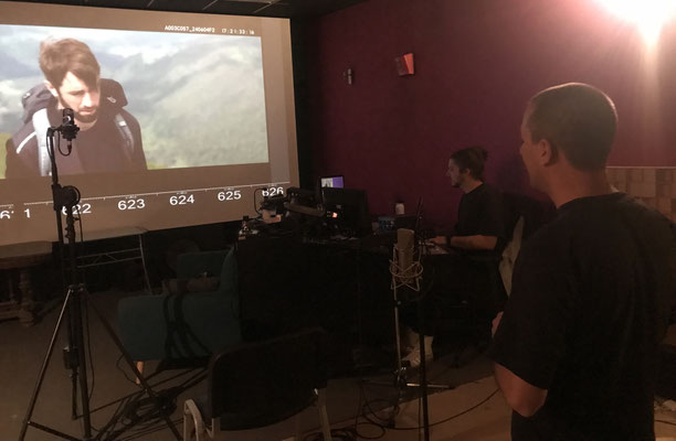Bruitage avec Jean-Baptiste Cornier et Jordan Trolho chez ANATOLE studio à Lyon.