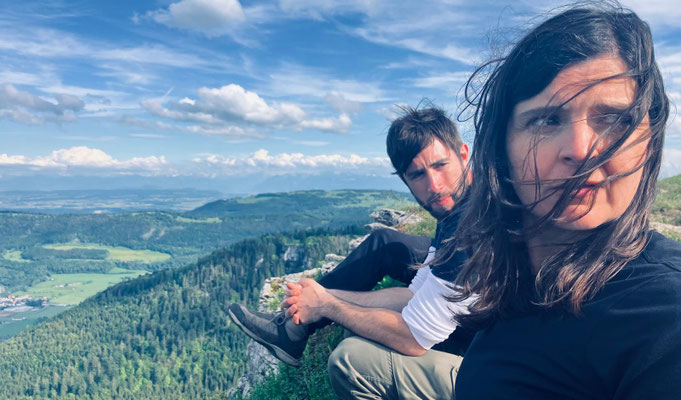 Julien Chaudet (comédien) et Diane Muller (comédienne)