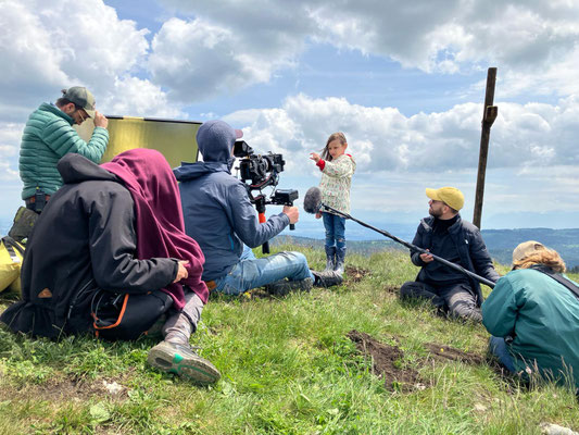 Ana-Carmen Granville en tournage.
