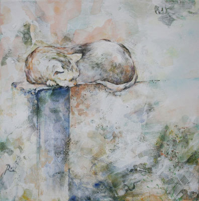 Alleine - 40 x 40 cm -private collection
