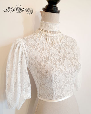 chemise blanche dentelle