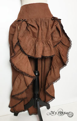 jupe steampunk creation my oppa skirt marron