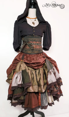 My Oppa creation steampunk boheme bohemian boho 2020 underbust corsetry 