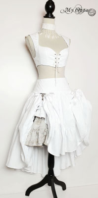 My Oppa creation steampunk mori white wedding mariage blanc tenue costume