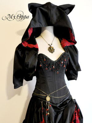 Creation My Oppa Fashion show steampunk Conte The Vampire Cat of Nabeshima 2014 corsetrey jacket