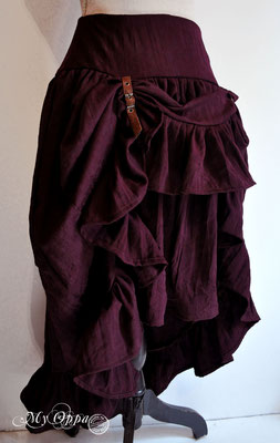 creation my oppa jupe steampunk skirt violet purple