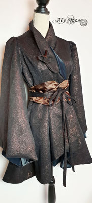 Manteau kimono Steampunk revisité création My Oppa 