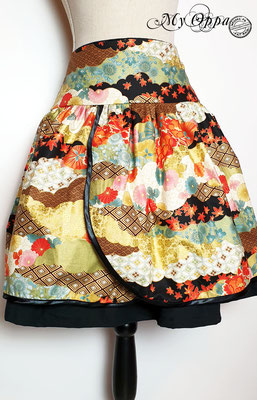 Jupe tissu japonais style patchwork automne creation skirt my oppa 