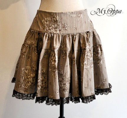 My Oppa creation jupe courte relevée Steampunk boheme victorien medieval danse spectacle, Skirt short Bohemian Victorian Dance Show