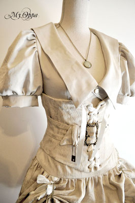 My Oppa serre taille steampunk ceinture, corset baroque, retro burlesque pirate tissu brocart underbust mariage cérémonie, wedding