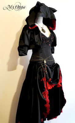  Creation My Oppa Fashion show steampunk Conte The Vampire Cat of Nabeshima 2014 corsetrey jacket