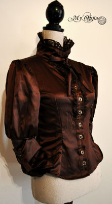 chemise marron steampunk my oppa