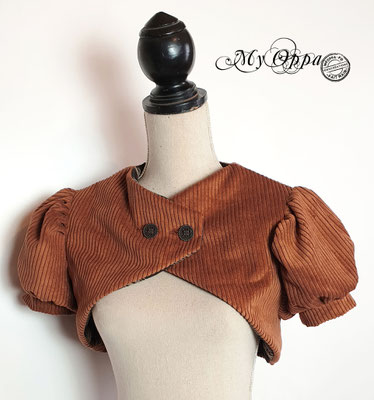 My Oppa création veste velours boléro steampunk / creation of a steampunk bolero velvet jacket
