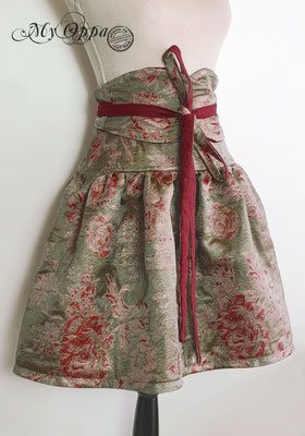 My Oppa création jupe brocart avec sa ceinture Obi / creation of brocade skirt with its Obi belt