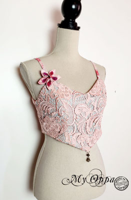 haut kimono rose reversible my oppa création 