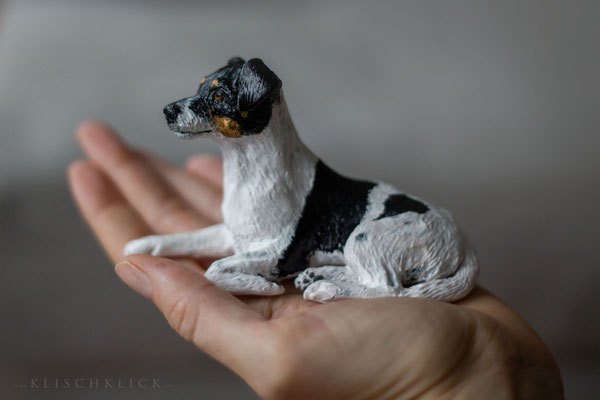 handgefertigte Figur von deinem Hund nach Fotovorlage