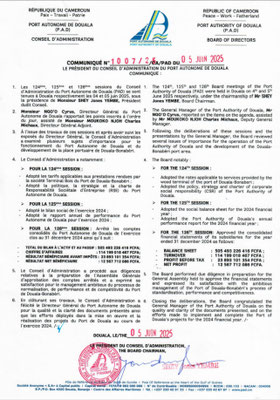 124ᵉ, 125ᵉ et 126ᵉ sessions du CA PAD Juin 2025