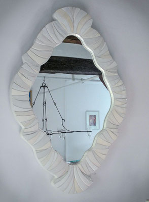 miroir blanc d' ivoire 