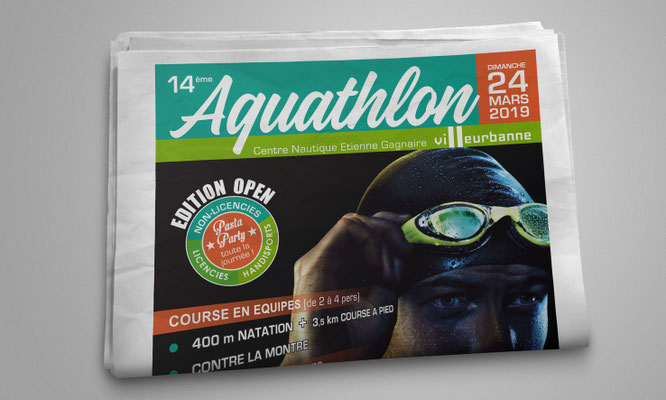 Conception de supports pour la promotion de l'épreuve.