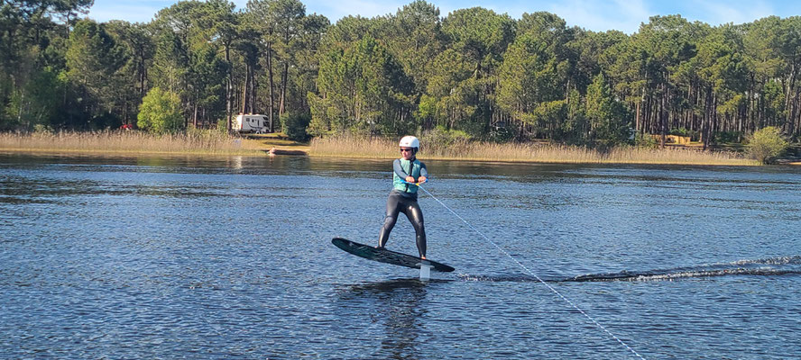 initiation kitefoil et foil tracté lacanau