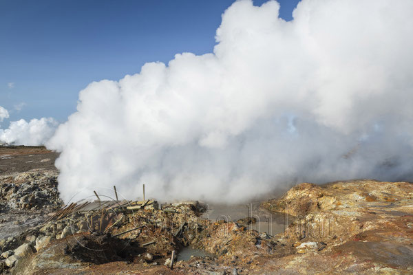 Gunnuhver-Geothermal Hot Springs. Iceland
