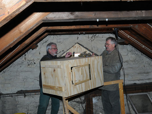 Auf dem Dachboden der kath. Kirche in Schladen