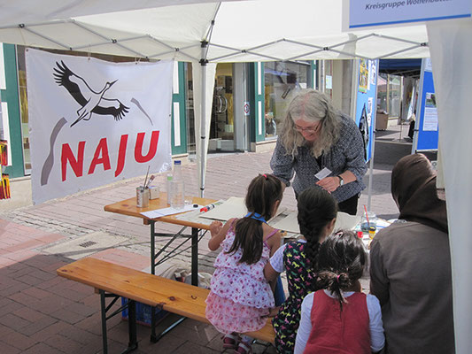 Das Interesse an unseren Aktionen für Kinder war groß.