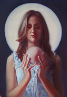 Selene, oil on canvas, 60 x 85 cm, 2017
