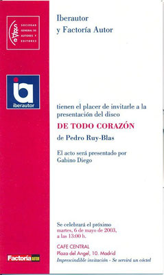 Presentación "A Todo Corazón" 2003